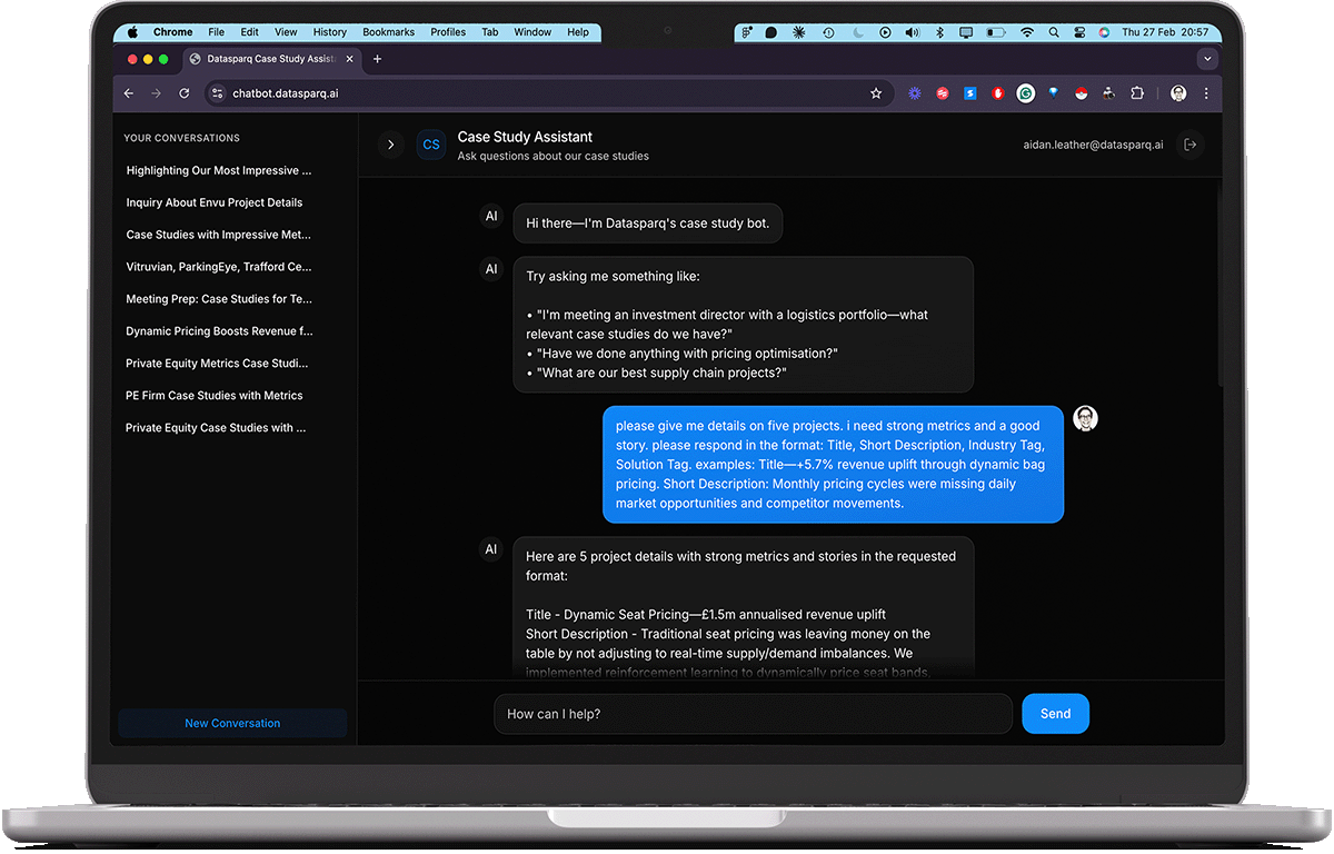Datasparq AI Case Study Assistant